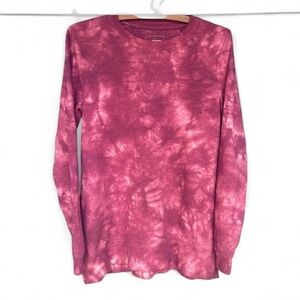 Sonoma Dark Pink Tie-Dye Sweatshirt